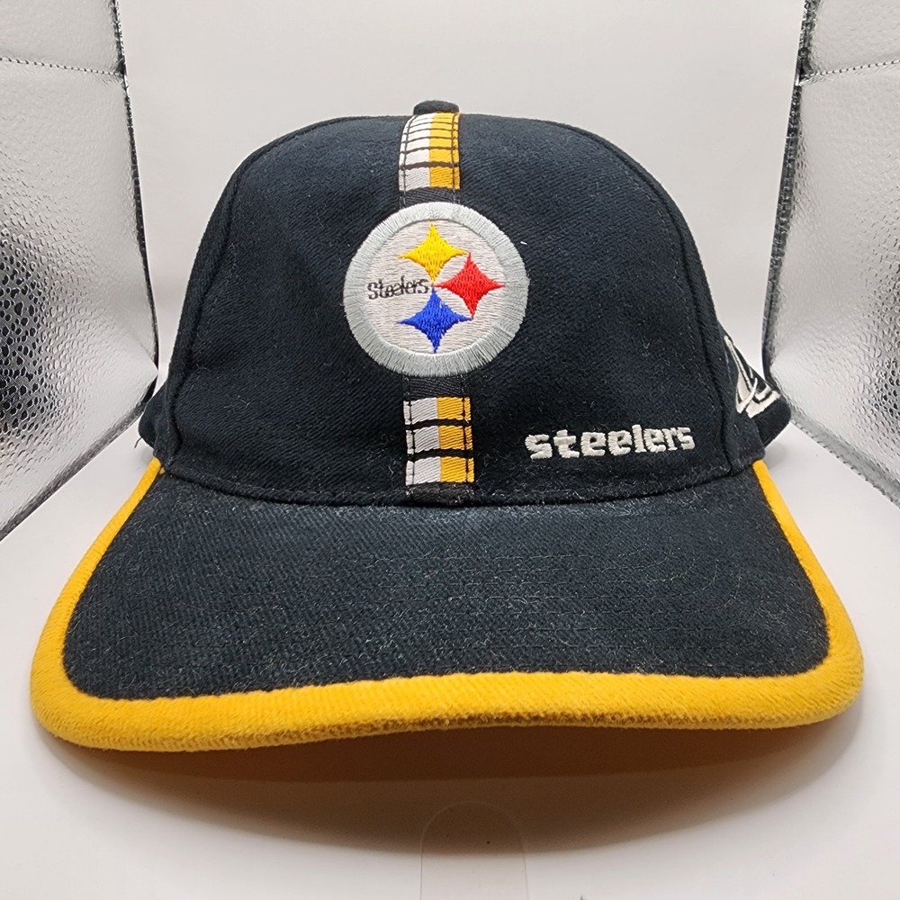 Vintage 90's Pittsburgh Steelers Logo Athletic NFL Pro Line Adjustable Hat Cap